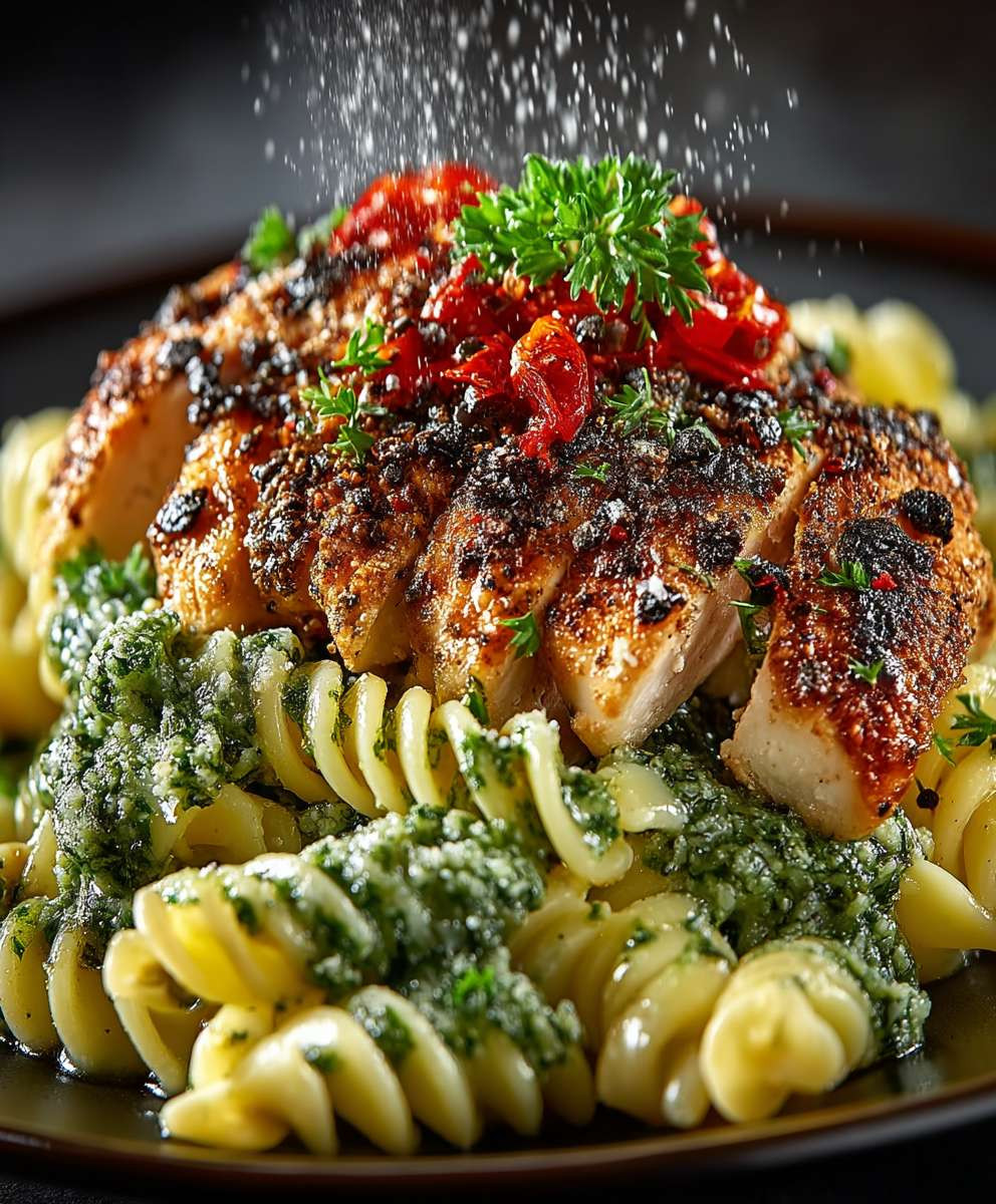 Chicken Pesto Pasta Salad
