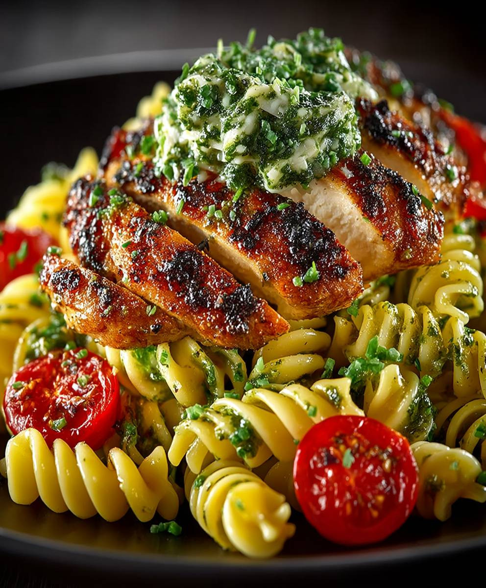 Chicken Pesto Pasta Salad