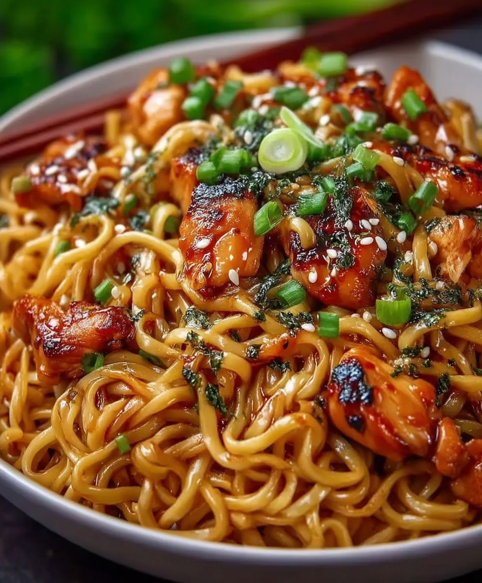Garlic Chicken Noodles