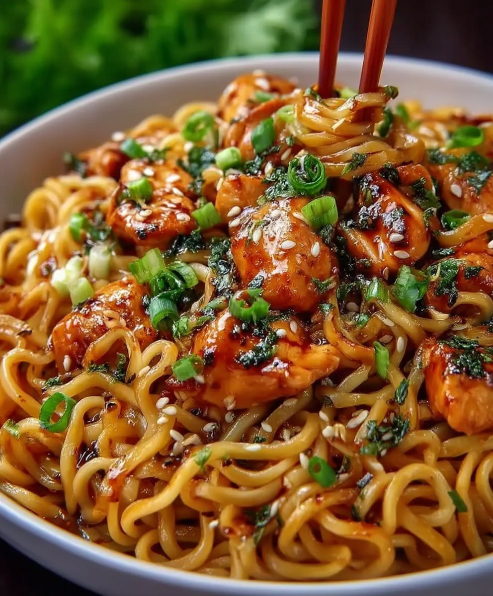 Garlic Chicken Noodles
