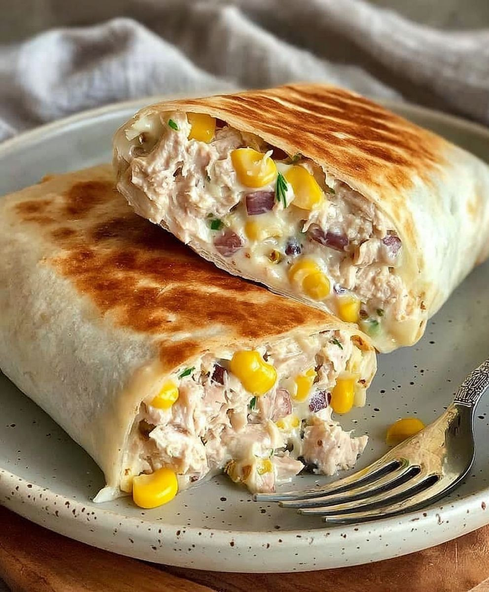 Healthy Tuna Melt Wrap