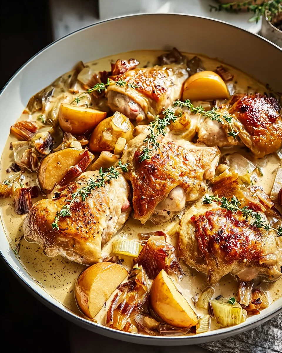 Delicious Poulet Normandie Recipe with Beef and Apples
