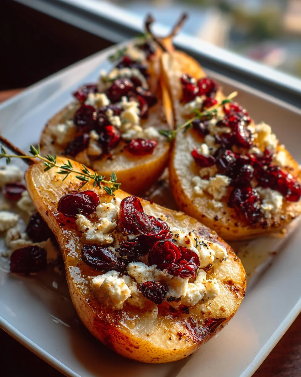 Delicious Baked Pears with Feta and Honey Recipe to Try!