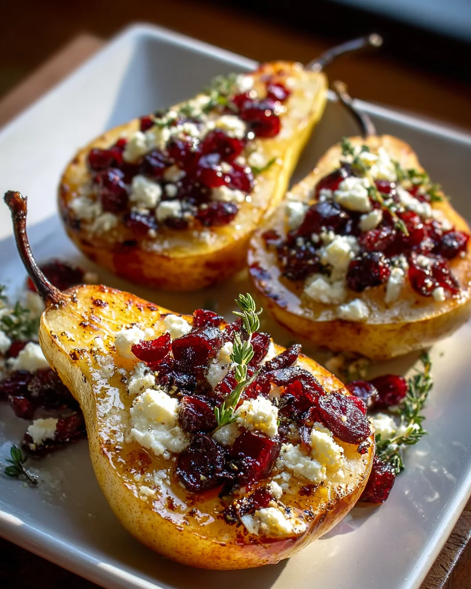 Delicious Baked Pears with Feta and Honey Recipe to Try!