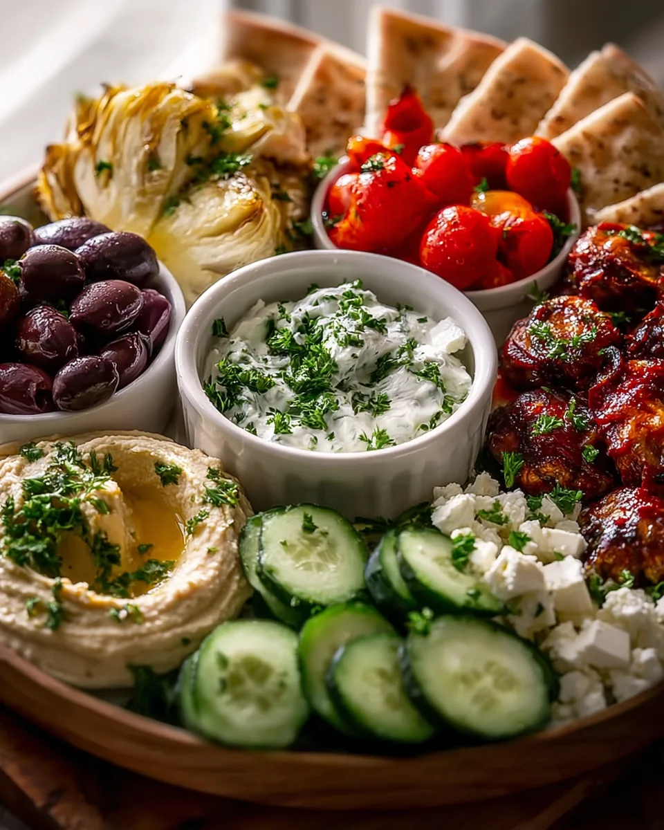 Delicious Mediterranean Mezze Tapas Platter Recipe to Savor