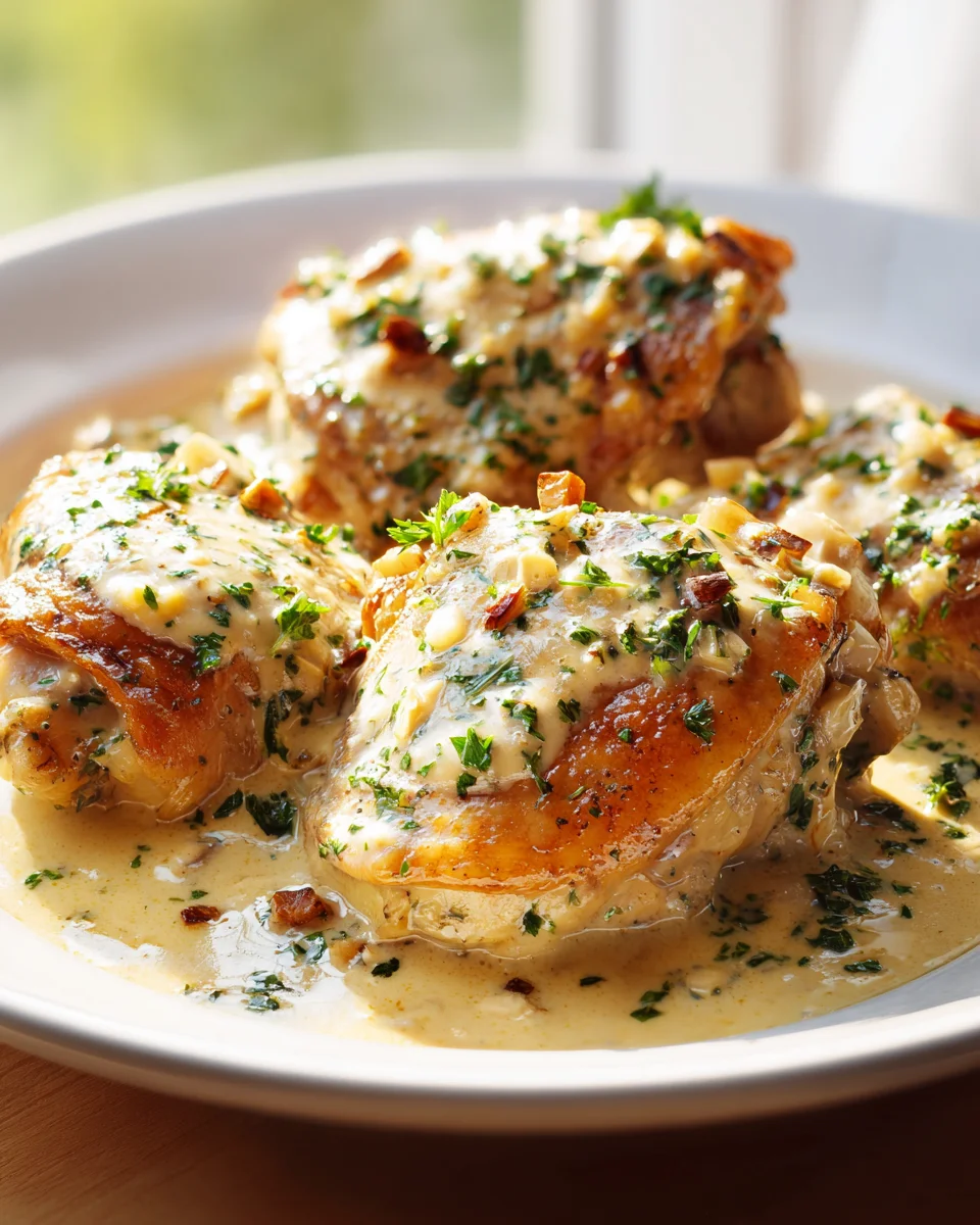 Delicious Creamy Garlic Chicken: Quick & Easy Weeknight Meal