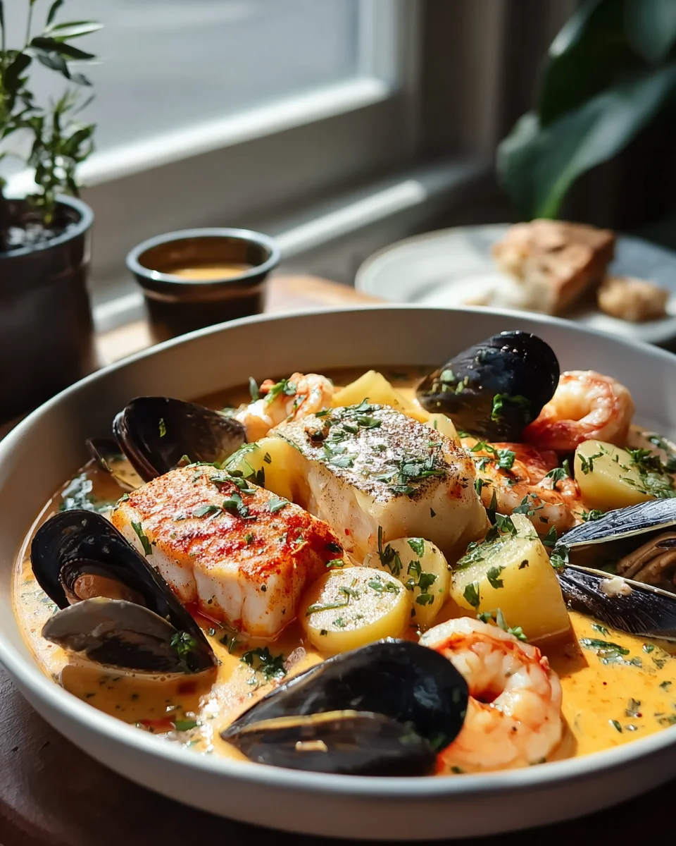 Marmite Poissons with Saffron Rouille Sauce Recipe Delight