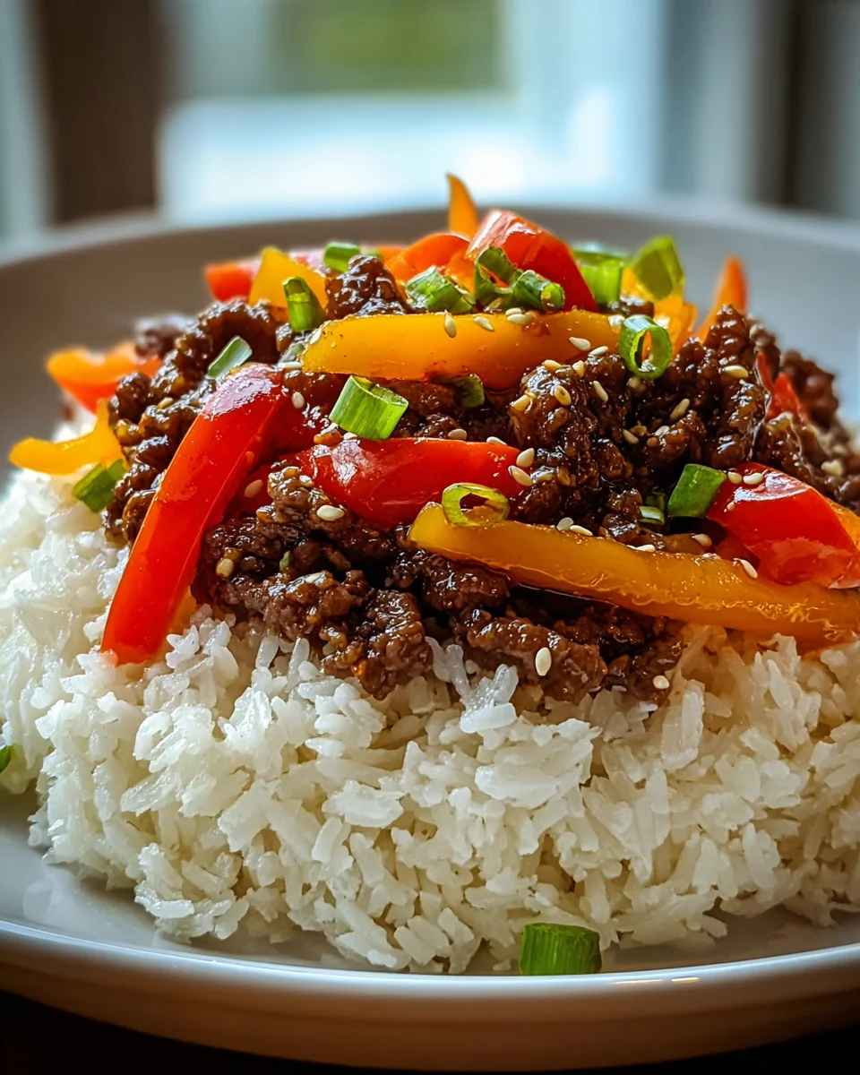 Delicious Bol Boeuf Poivron Riz Recipe with Savory Beef Flavor